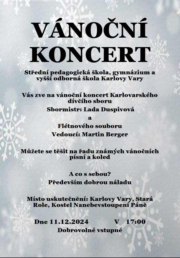 Vánoční koncert 2024